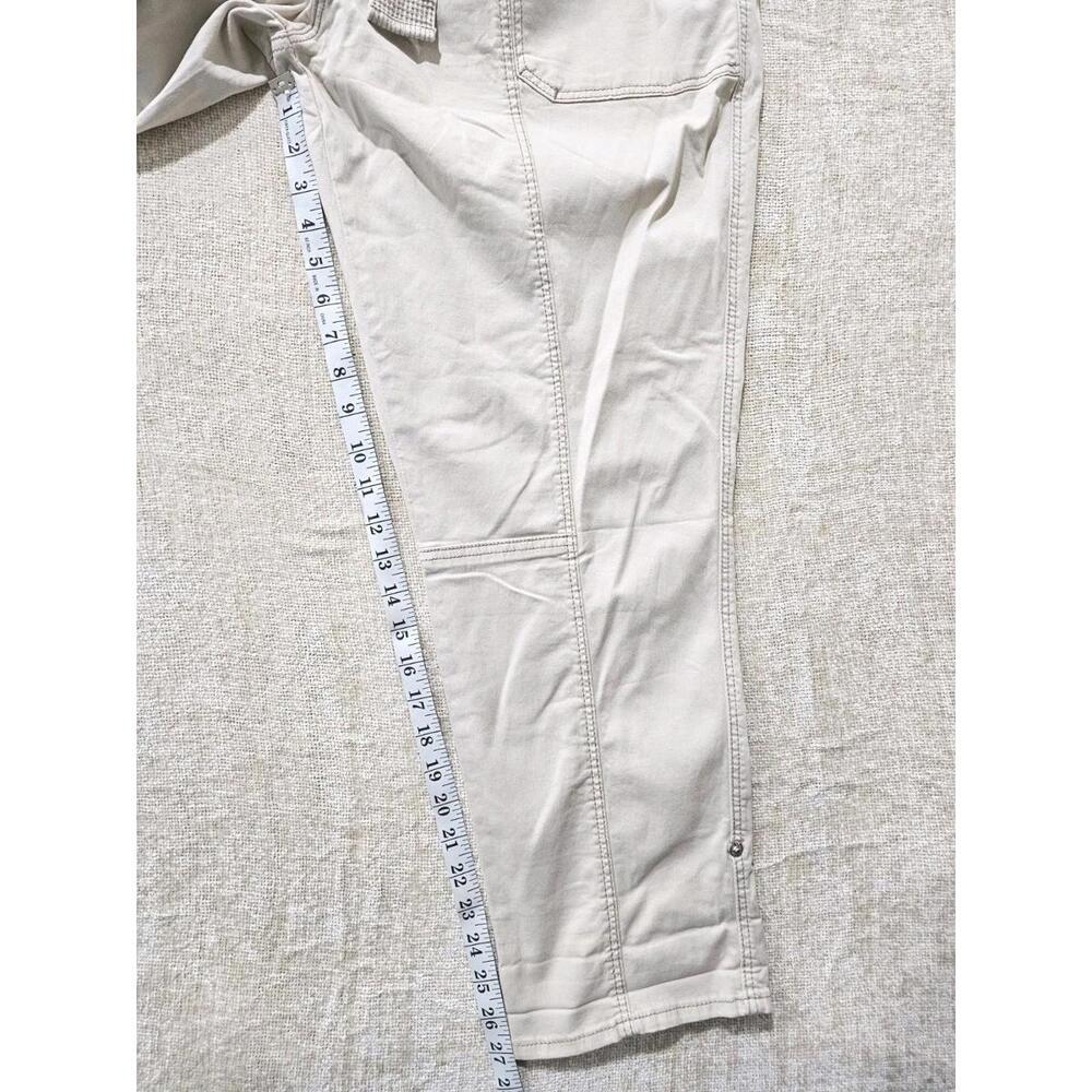 Women’s Pret-A-Pedi Mid-Rise Crop Pants Size 18 Roll Tab Utility Stretch - Picture 6 of 6